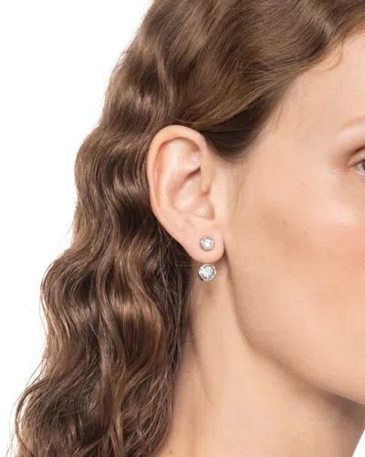 Alexis Bittar Asterales Silver Front Back Earring- In Silver