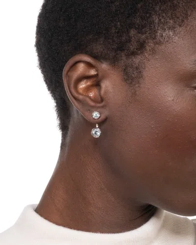 Alexis Bittar Asterales Silver Front Back Earring- In Silver