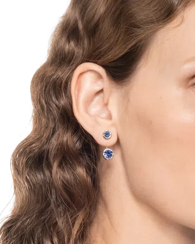 Alexis Bittar Asterales Silver Front Back Earring- In Silver