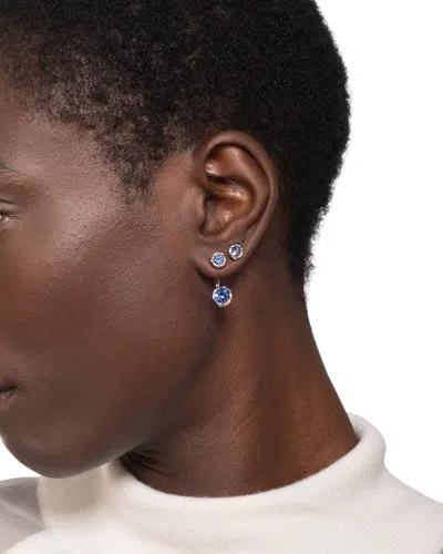 Alexis Bittar Asterales Silver Front Back Earring- In Silver