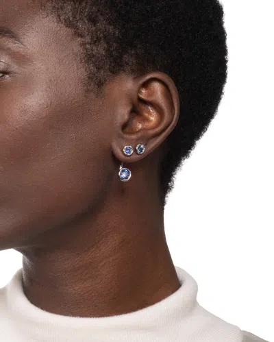 Alexis Bittar Asterales Silver Front Back Earring- In Silver