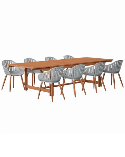 Amazonia 9pc Rectangular Patio Dining Set