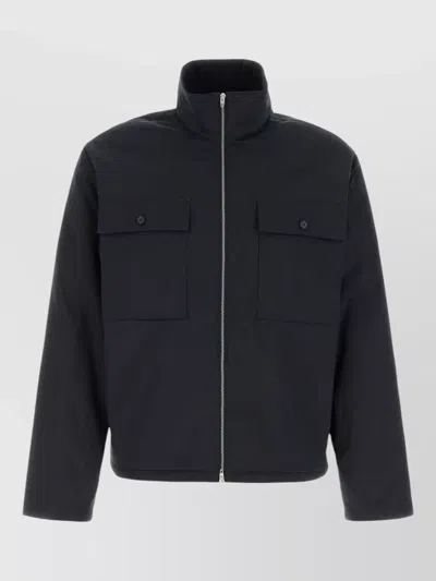 Jil Sander Polyester Jacket Flap Pockets High Collar In Multi
