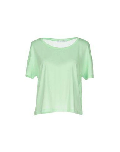 Shop Alexander Wang T T-shirt In Light Green