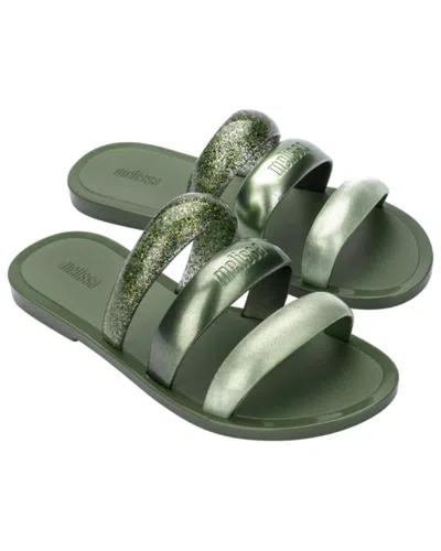 Melissa Eclipse Slide Sandal In Green