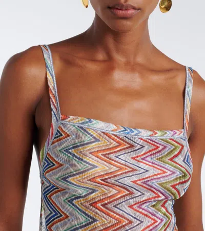 Missoni Zigzag Open-back Top In Multi