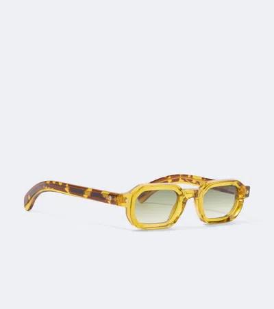 Sato Vega Rectangular Sunglasses In Yellow