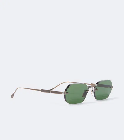 Sato Terebellum Iv Rectangular Sunglasses In Silver