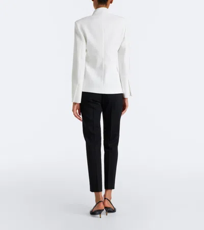 Max Mara Wool-blend Slim Pants In Black