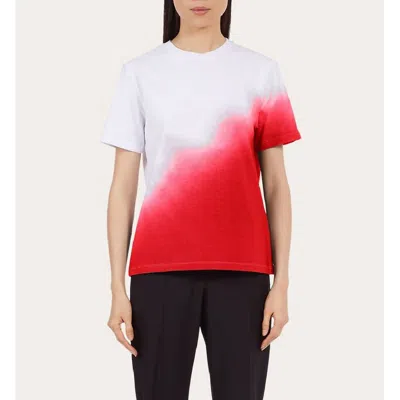 Ferragamo Gradient-dye Cotton T-shirt In ["white"]