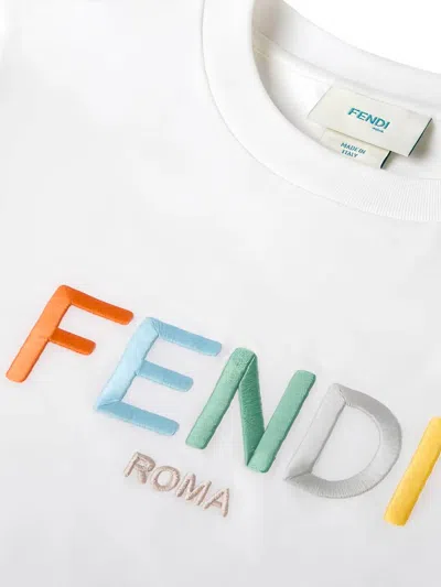 Fendi Jr T-shirt In White