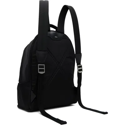 Amiri Black Logo Patch Nylon Backpack In Black