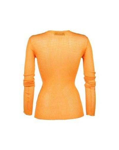 Shop Msgm Sweater In Orange