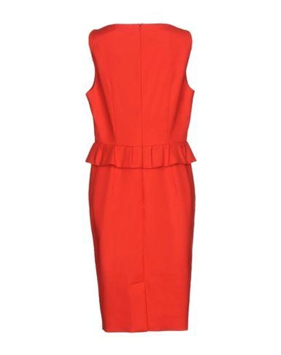 Shop Boutique Moschino Knee-length Dress In Red