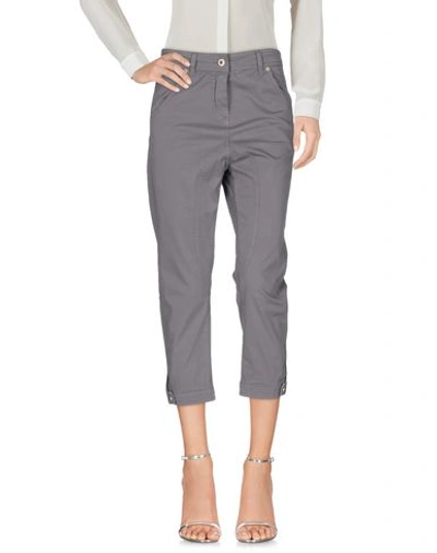 Dondup Cropped Pants & Culottes In Lead