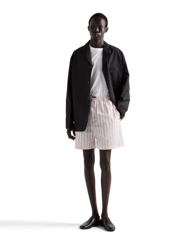 Prada Poplin Bermudas In Purple