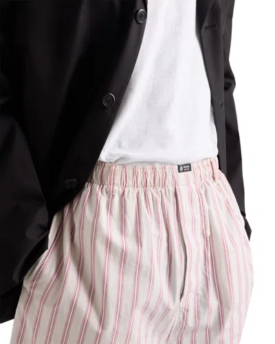Prada Poplin Bermudas In Purple