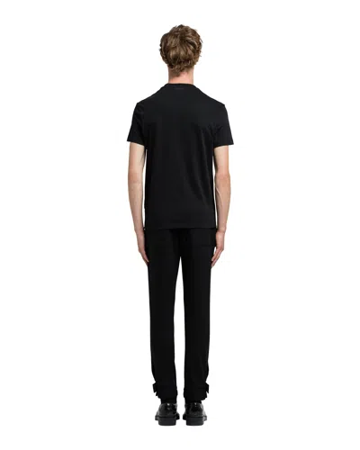 Prada Three Pack Cotton Jersey T-shirts In Black