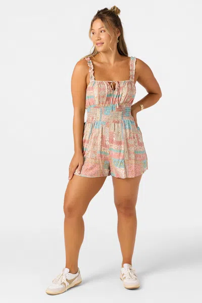 O'neill Women's Reeves Romper, Size Medium, Viscose In Multi