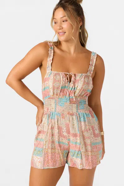 O'neill Women's Reeves Romper, Size Medium, Viscose In Multi