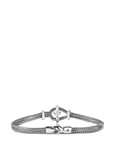 John Hardy 아이콘 블루 토파즈 브레이슬릿 In Metallic