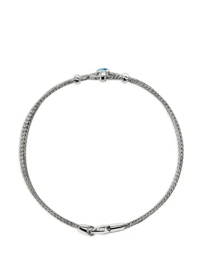 John Hardy 아이콘 블루 토파즈 브레이슬릿 In Metallic