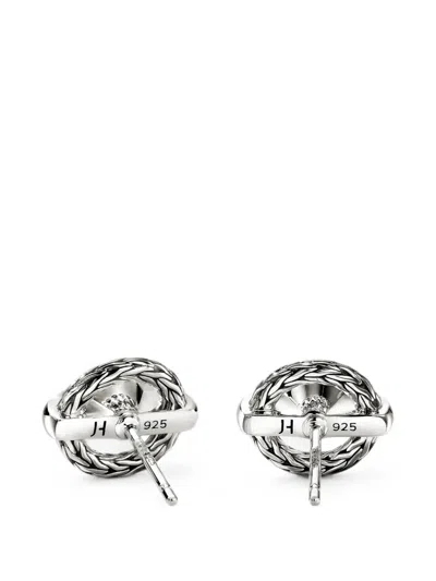 John Hardy 아이콘 블루 토파즈 이어링 In Metallic