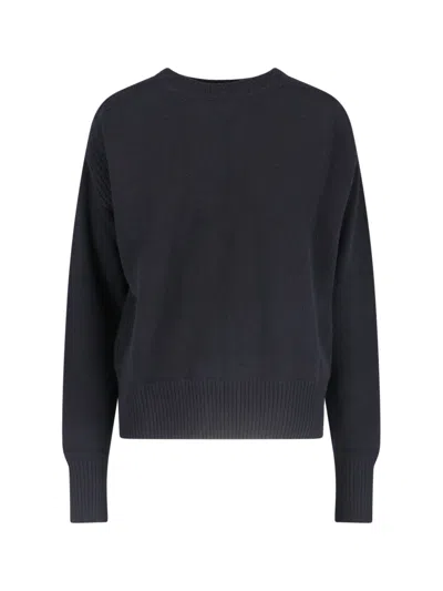 Sa Su Phi Knit Pullover Crew Neck Long Sleeves In Black