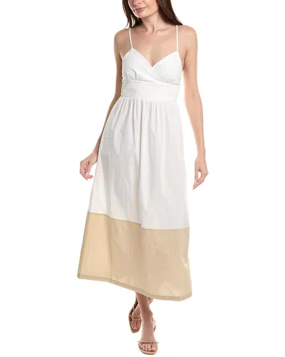 Alpha Studio Midi Dress In White