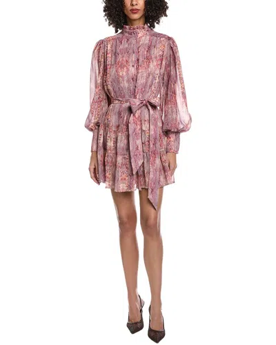Fate Printed Mini Dress In Pink