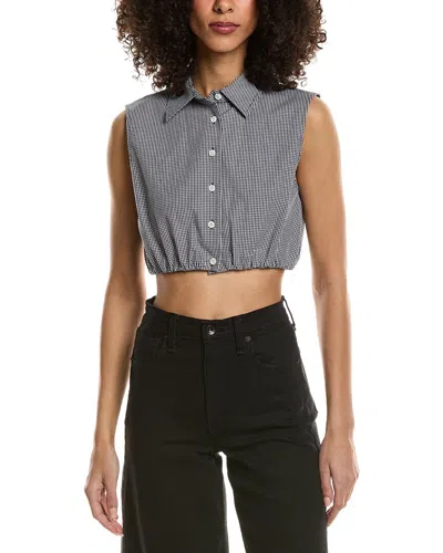 Frame The Check Top In Blue