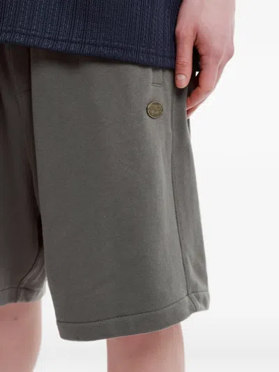 Aftermaths Logo-motif Drawstring Shorts In Gray