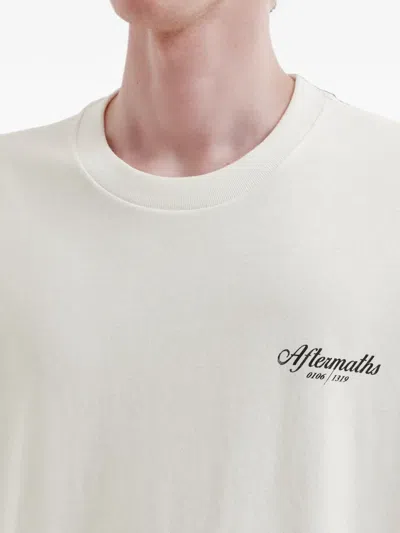 Aftermaths Logo-print T-shirt In White