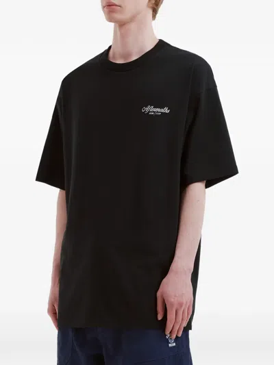 Aftermaths Logo-print T-shirt In Blue