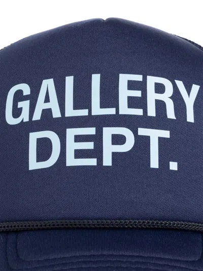 Gallery Dept. Logo-print Mesh-panel Baseball Cap In Blue