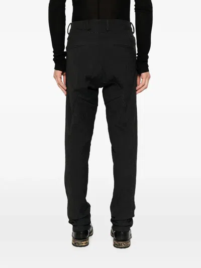 Masnada Herringbone-pattern Belt-loop Trousers In Black