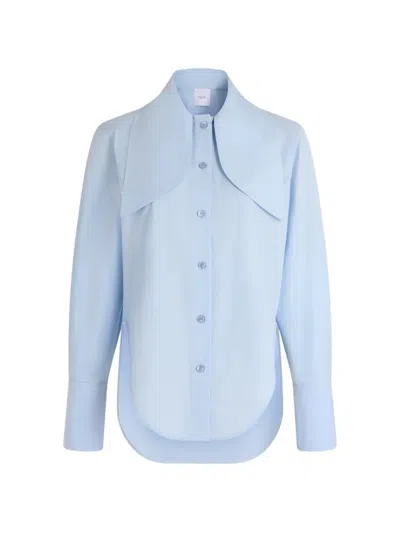Patou Bow-collar Blouse In Blue
