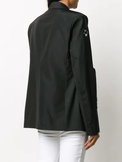 Heron Preston Tailored Wrap-front Blazer In Black