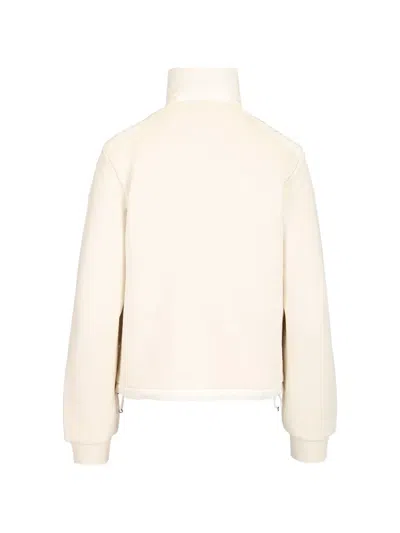 Moncler Quilted-panel Zip-up Jacket In Multi