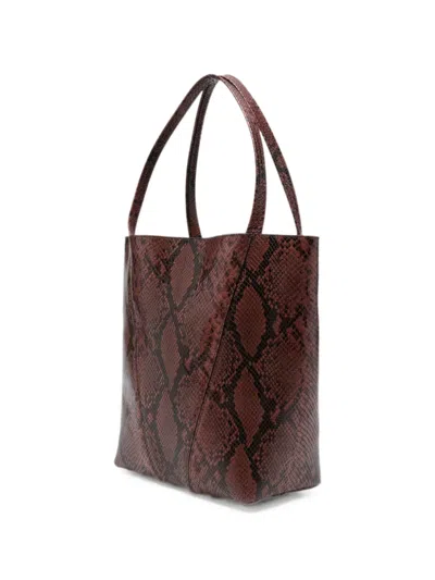 Chloé Medium Spin Python-effect Tote Bag In Multi