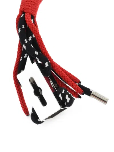 Dsquared2 Braided Carabiner Keyring In Multi