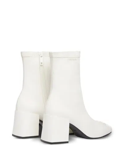 Courrèges Reedition Ankle Boots In White