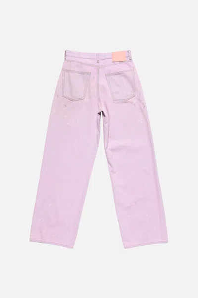 Acne Studios Belt Loop Jeans In Pink