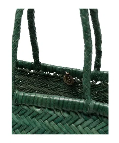 Dragon Diffusion Double-handle Handbag In Green