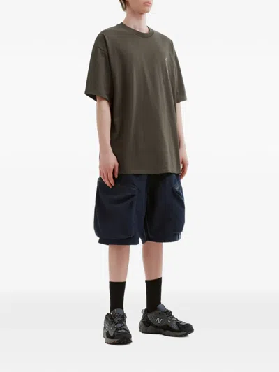 Aftermaths Zip-pocket Shorts In Blue