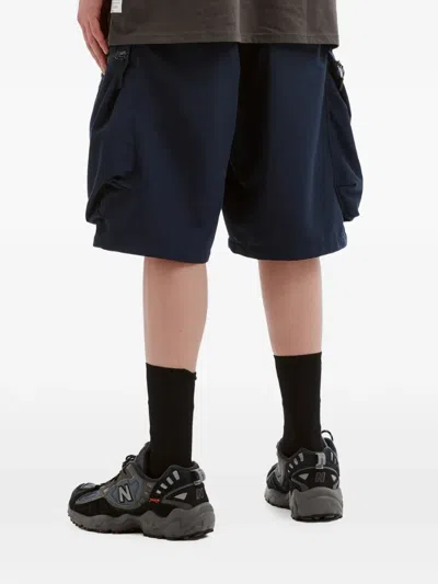 Aftermaths Zip-pocket Shorts In Blue