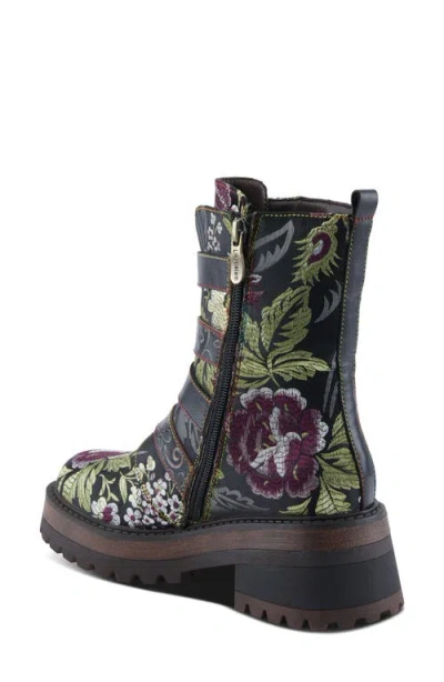 L'artiste By Spring Step Haruko Combat Boot In Multi