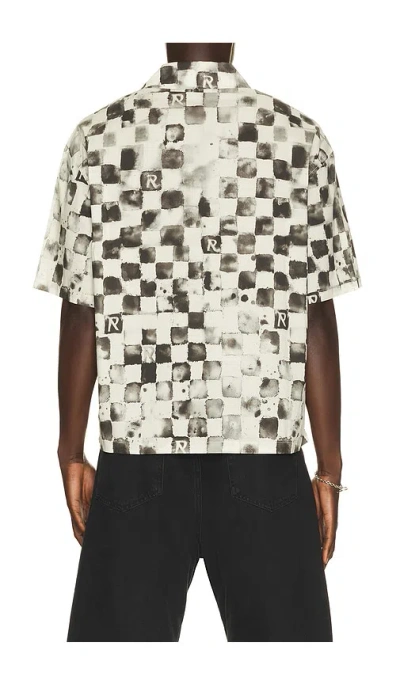 Represent Pool Side Checkerboard-print Shirt In White