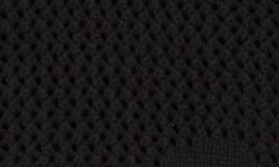 Lush Crochet Tank In Black