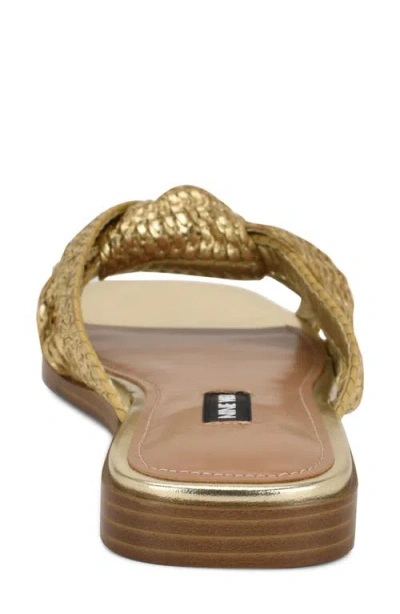 Nine West Omansa Slide Sandal In Silver
